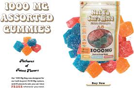 1000mg edibles logo and premium THC products
